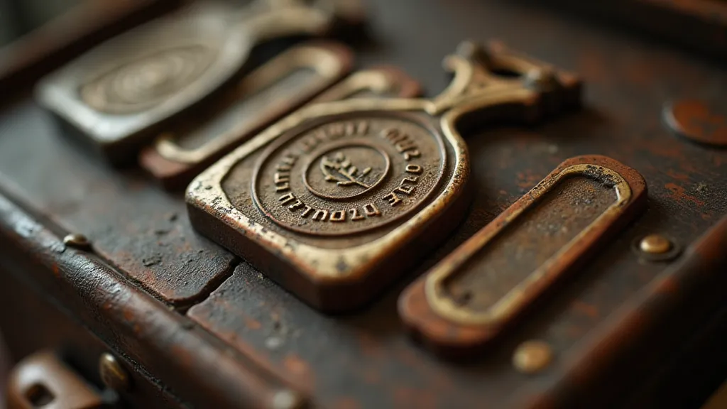 Antique accordion keys