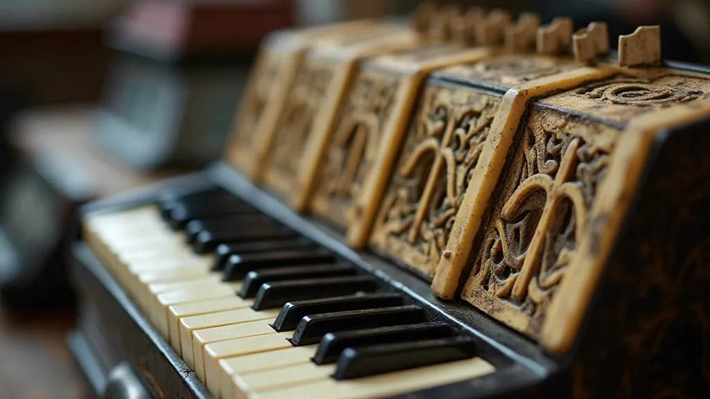 Vintage Accordion Close-up