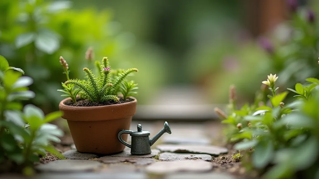 Miniature garden scene